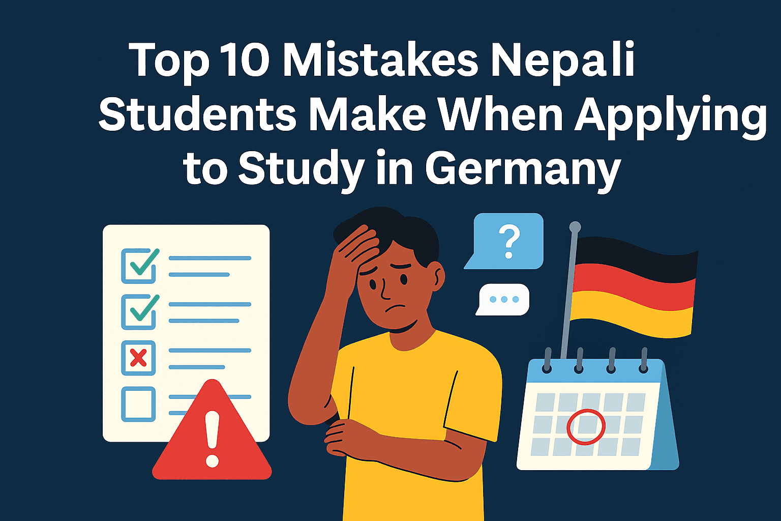 Top 10 Mistakes Nepali Students Make When Applying to Study in Germany — And How to Avoid Them